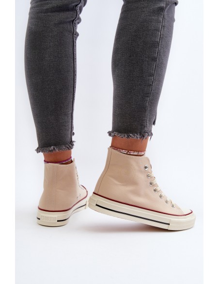 Women's High Top Sneakers Big Star NN274278 Beige