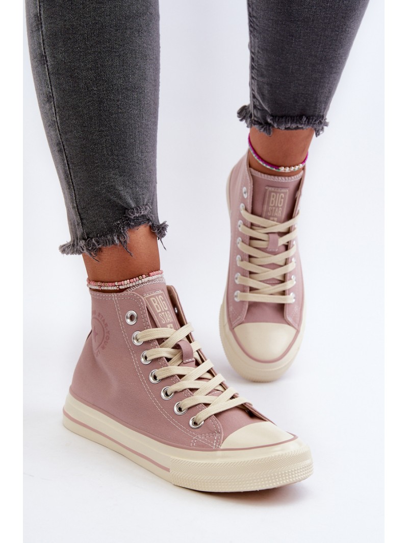 Women's High-Top Sneakers Big Star NN274277 Pink