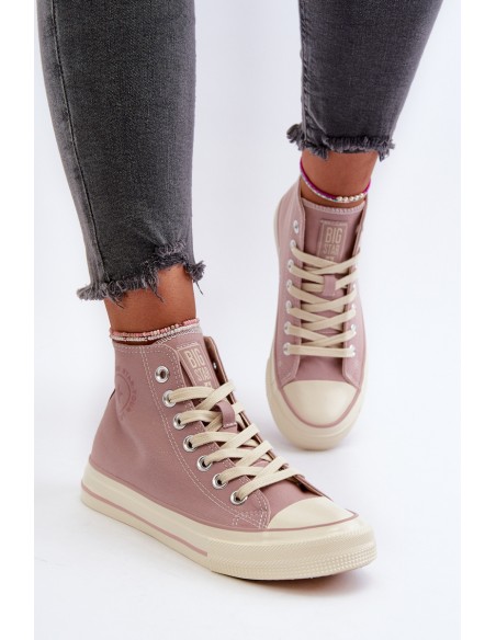 Women's High-Top Sneakers Big Star NN274277 Pink