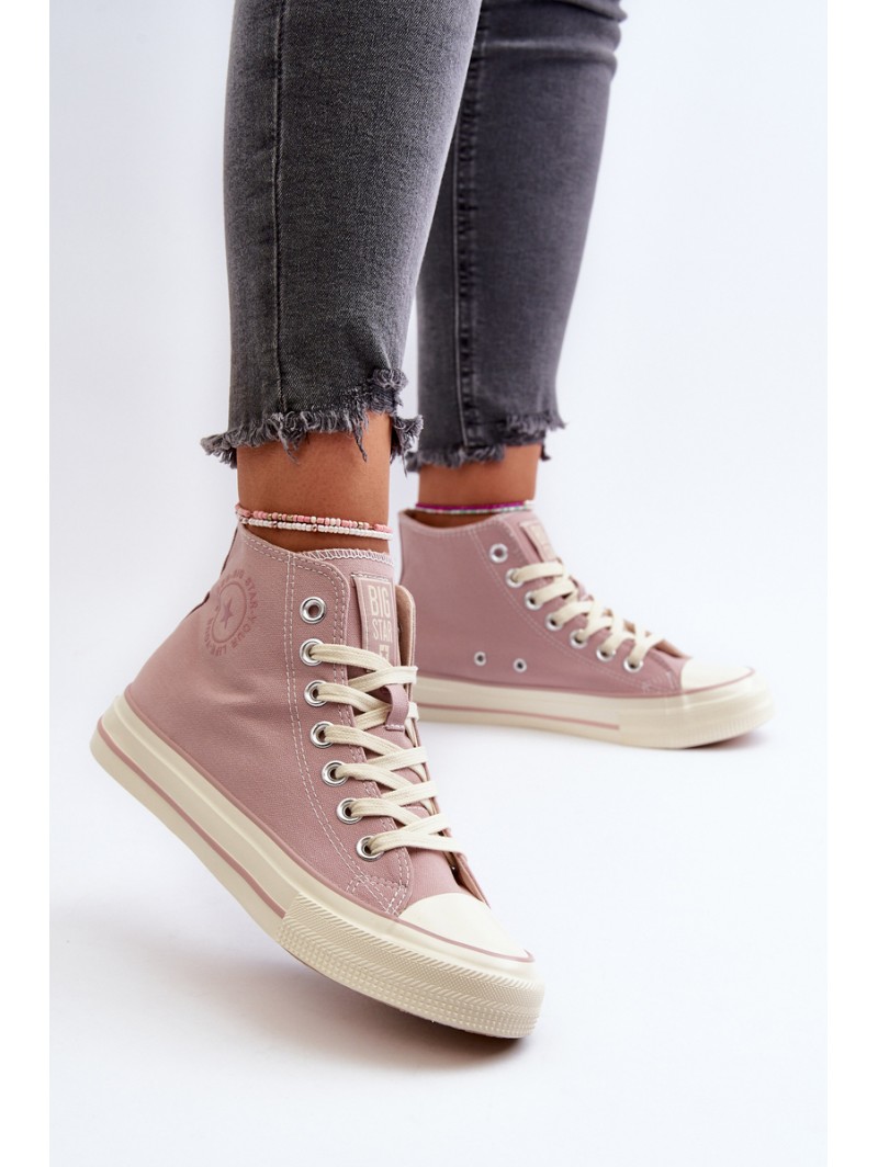 Women's High-Top Sneakers Big Star NN274277 Pink