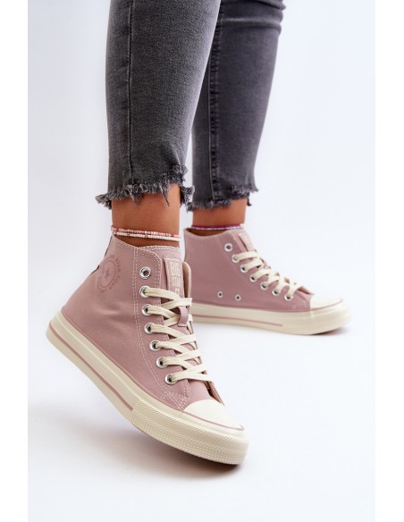 Women's High-Top Sneakers Big Star NN274277 Pink