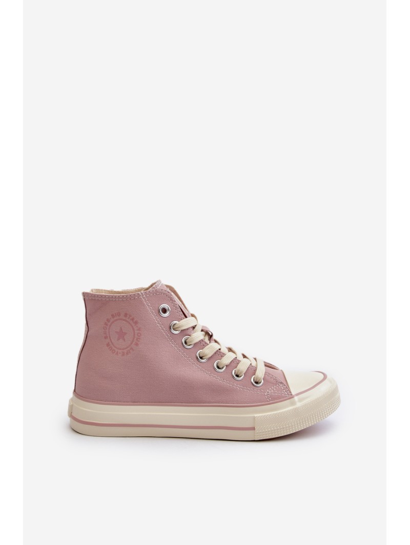 Women's High-Top Sneakers Big Star NN274277 Pink