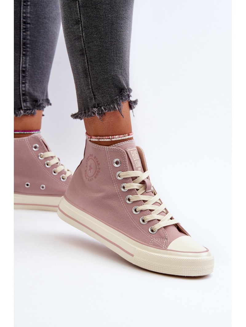 Women's High-Top Sneakers Big Star NN274277 Pink