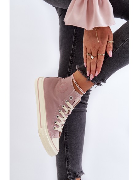 Women's High-Top Sneakers Big Star NN274277 Pink