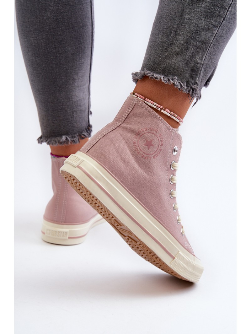Women's High-Top Sneakers Big Star NN274277 Pink