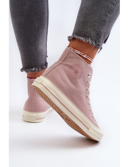 Women's High-Top Sneakers Big Star NN274277 Pink
