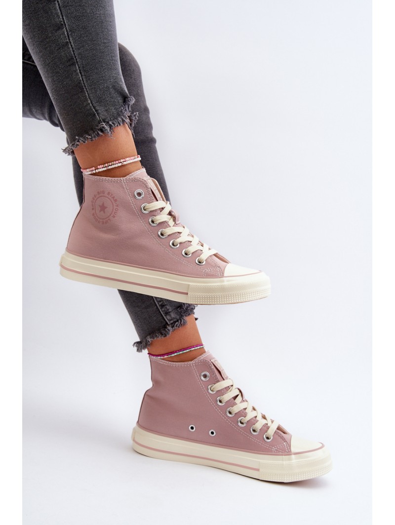Women's High-Top Sneakers Big Star NN274277 Pink