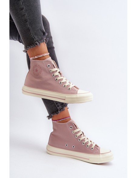 Women's High-Top Sneakers Big Star NN274277 Pink