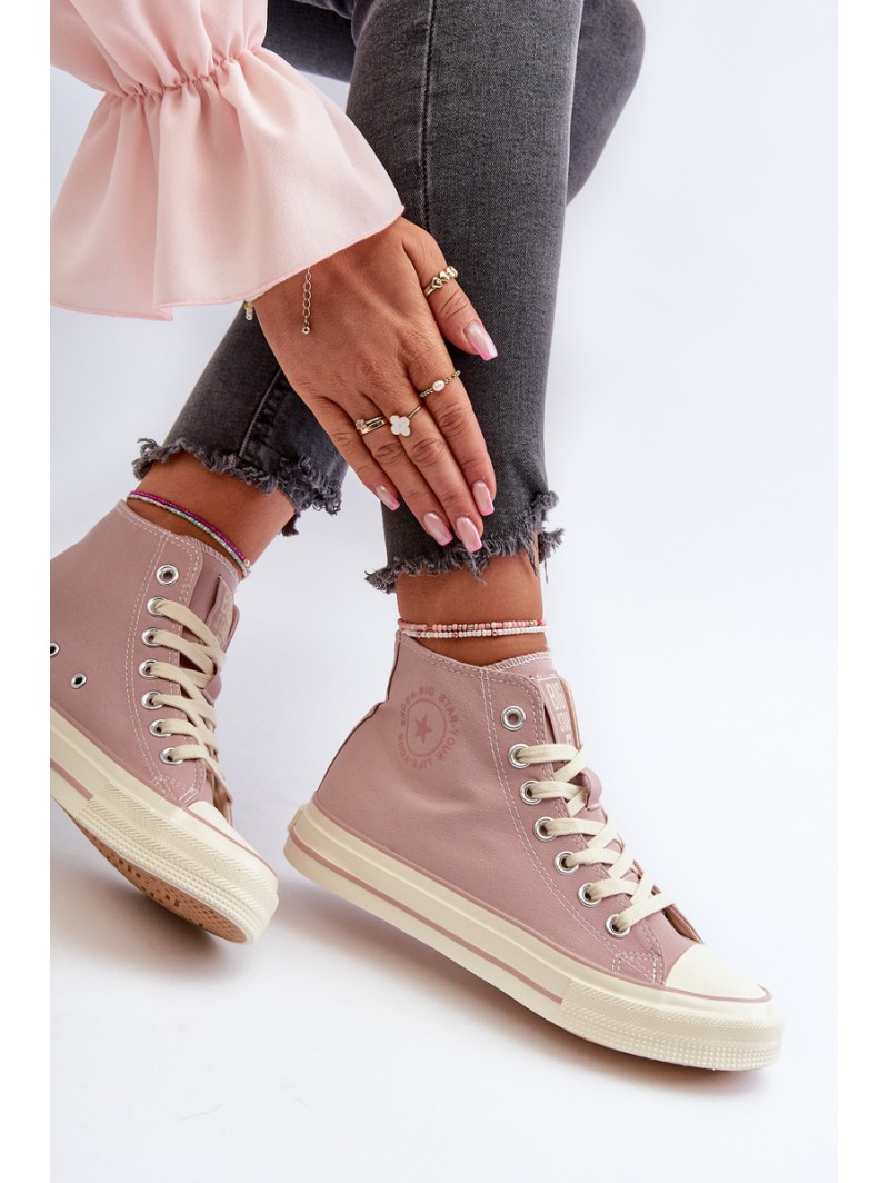Women's High-Top Sneakers Big Star NN274277 Pink