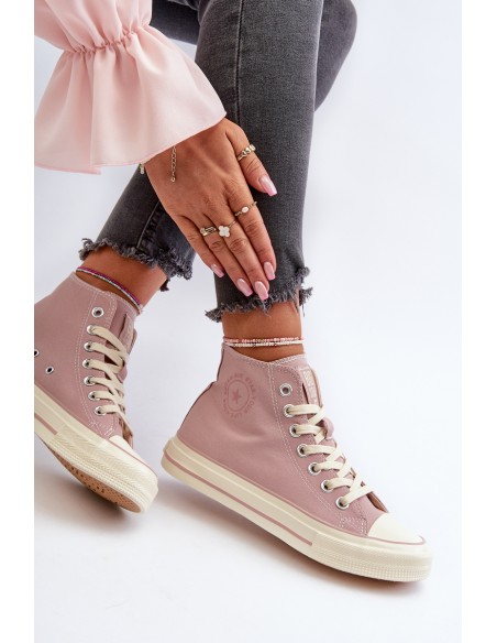 Women's High-Top Sneakers Big Star NN274277 Pink