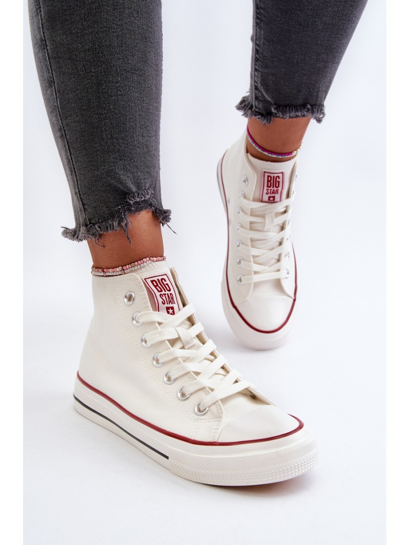 Women's high-top sneakers Big Star NN274276 White