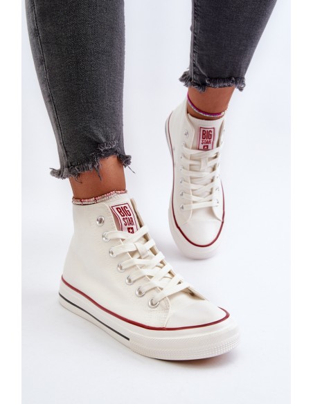 Women's high-top sneakers Big Star NN274276 White