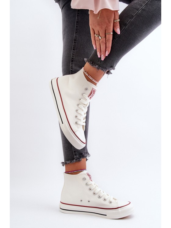 Women's high-top sneakers Big Star NN274276 White 2