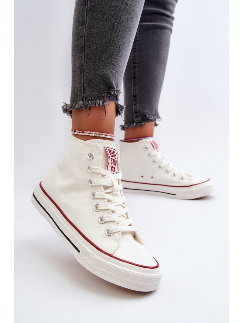 Women's high-top sneakers Big Star NN274276 White