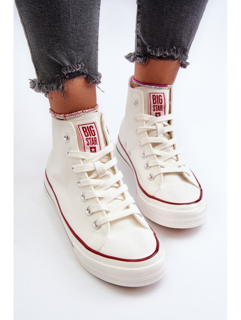 Women's high-top sneakers Big Star NN274276 White