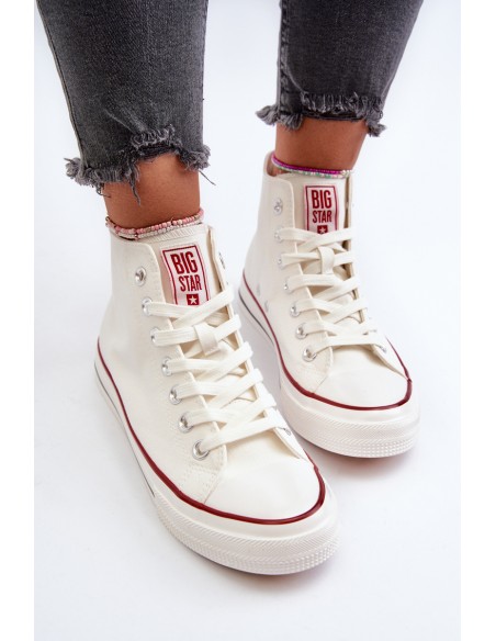 Women's high-top sneakers Big Star NN274276 White