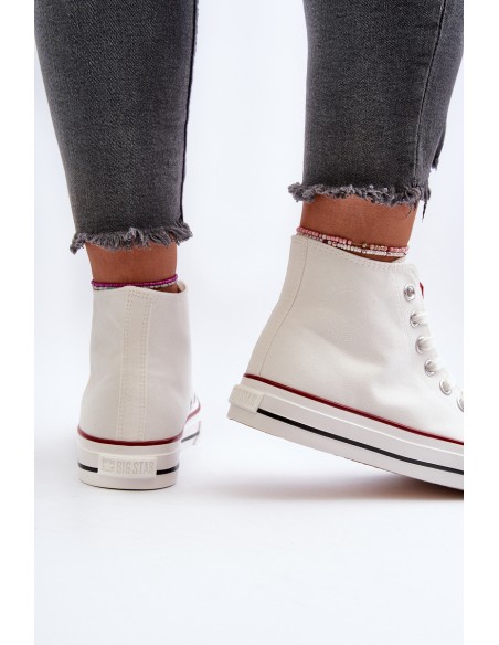 Women's high-top sneakers Big Star NN274276 White