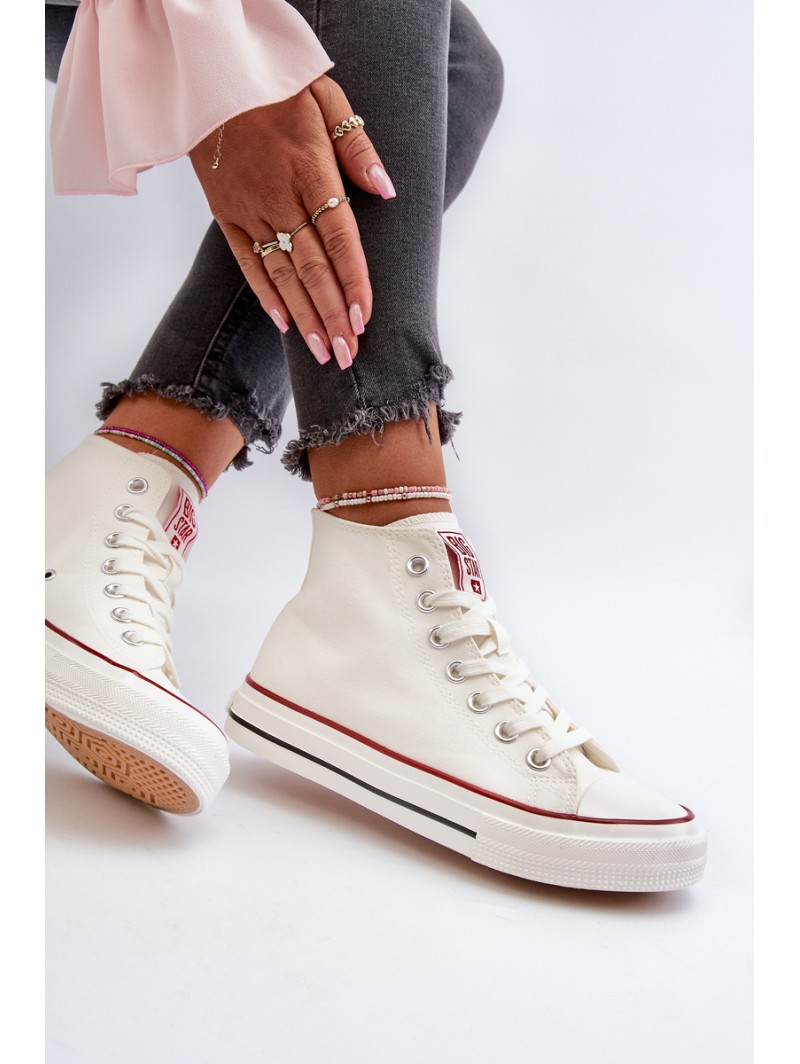Women's high-top sneakers Big Star NN274276 White