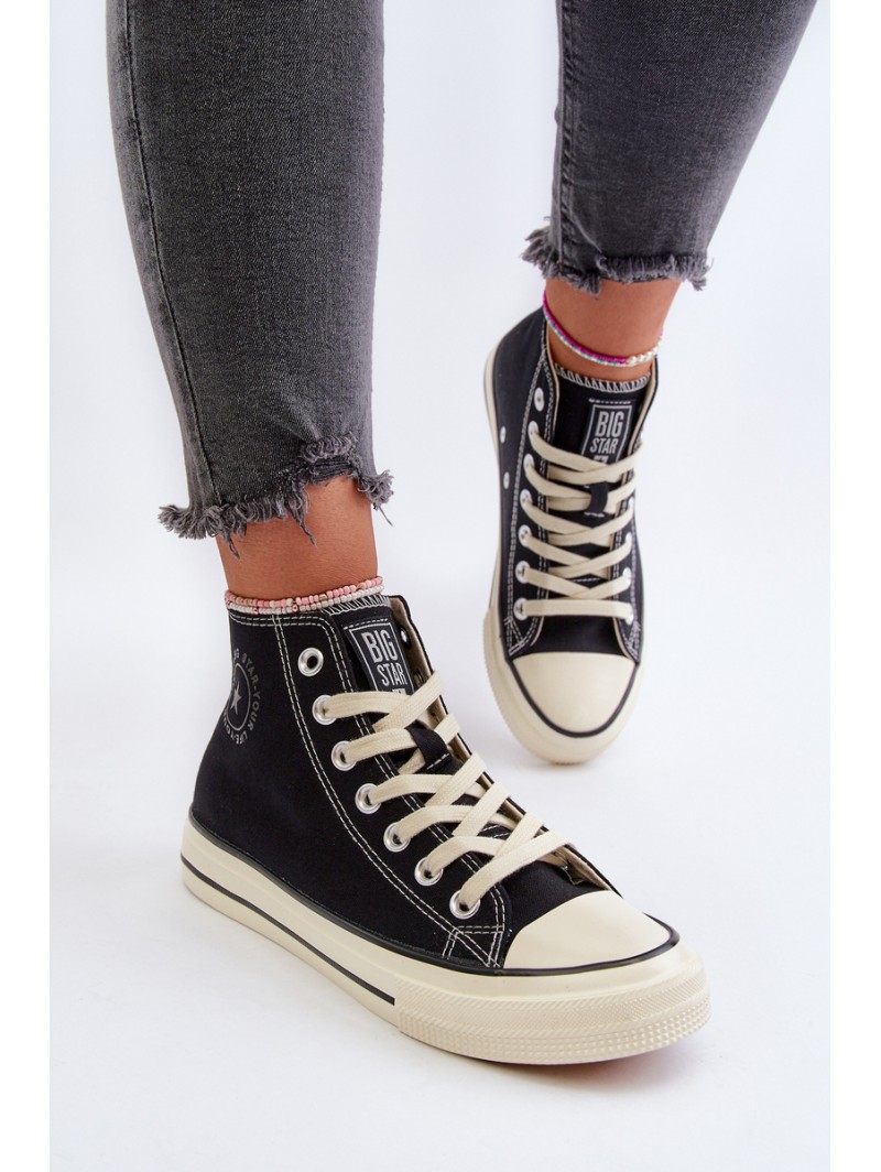 Women's High-Top Sneakers Big Star NN274283 Black