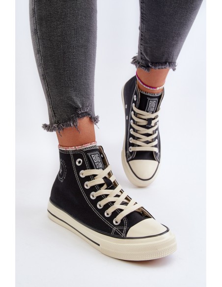 Women's High-Top Sneakers Big Star NN274283 Black