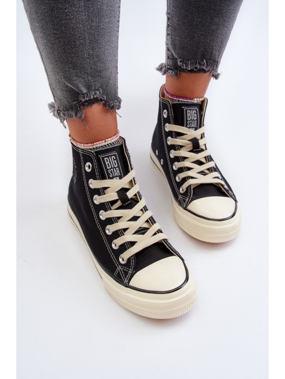 Women's High-Top Sneakers Big Star NN274283 Black 2