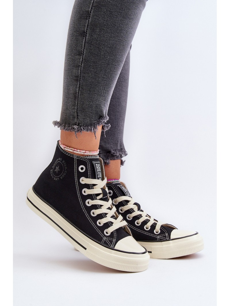 Women's High-Top Sneakers Big Star NN274283 Black