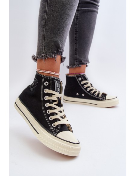 Women's High-Top Sneakers Big Star NN274283 Black