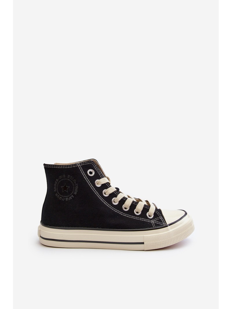 Women's High-Top Sneakers Big Star NN274283 Black