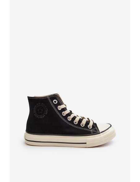 Women's High-Top Sneakers Big Star NN274283 Black