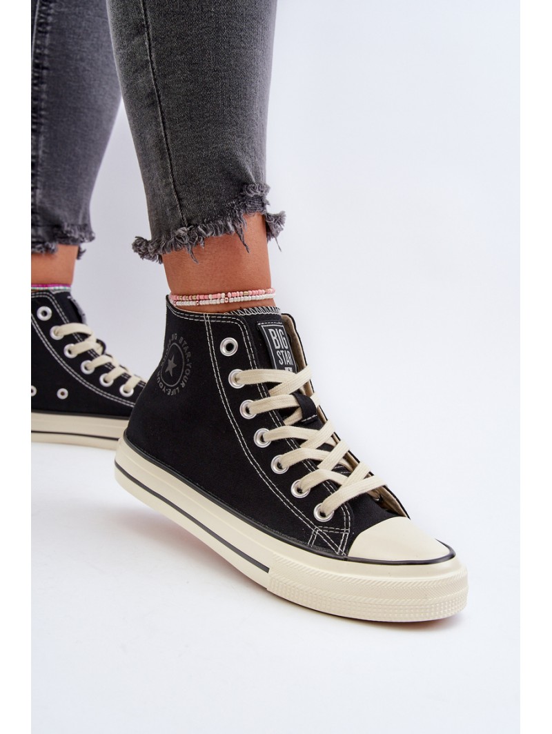 Women's High-Top Sneakers Big Star NN274283 Black