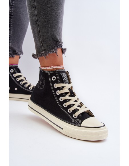 Women's High-Top Sneakers Big Star NN274283 Black