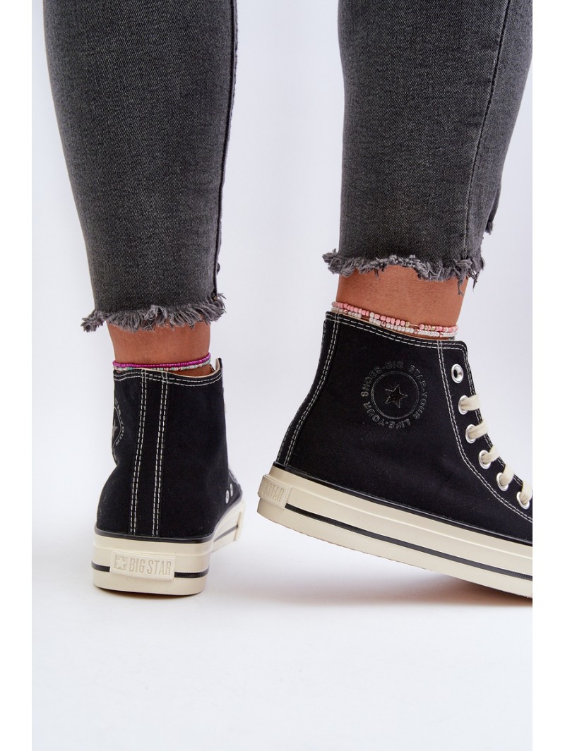 Women's High-Top Sneakers Big Star NN274283 Black