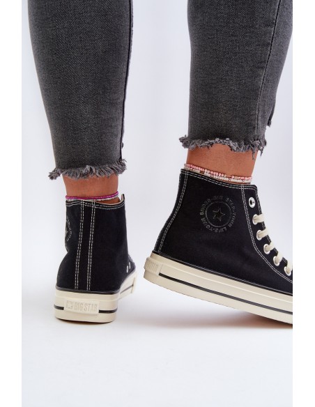 Women's High-Top Sneakers Big Star NN274283 Black
