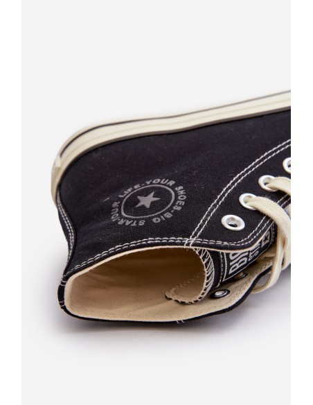 Women's High-Top Sneakers Big Star NN274283 Black