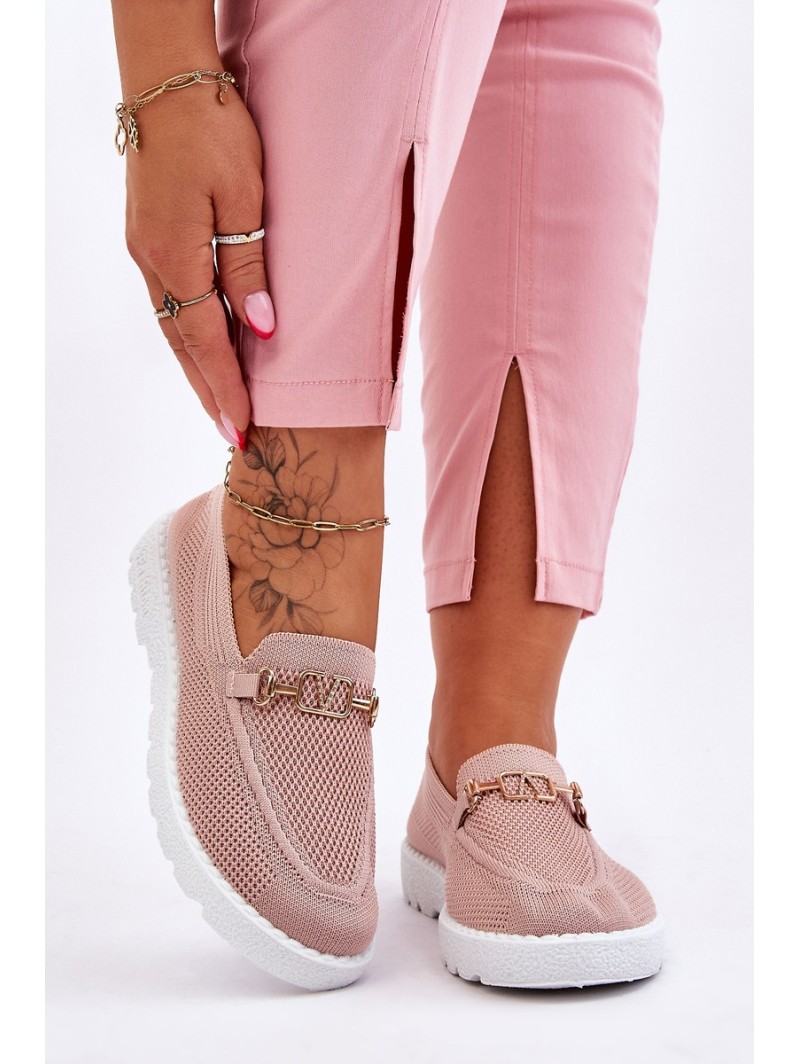 Women's Slip-On Sneakers With Embellishment Pink Alena