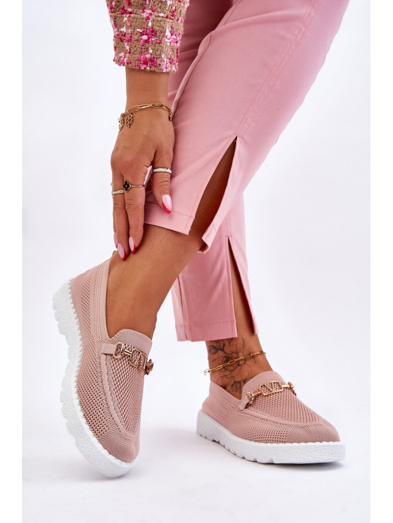 Women's Slip-On Sneakers With Embellishment Pink Alena