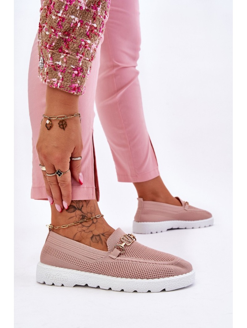 Women's Slip-On Sneakers With Embellishment Pink Alena