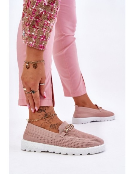 Women's Slip-On Sneakers With Embellishment Pink Alena