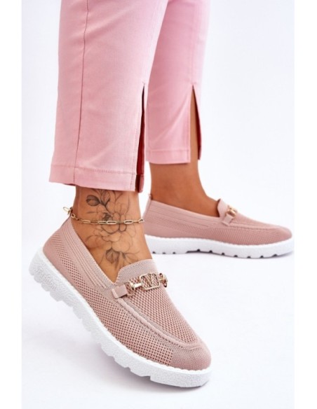 Women's Slip-On Sneakers With Embellishment Pink Alena