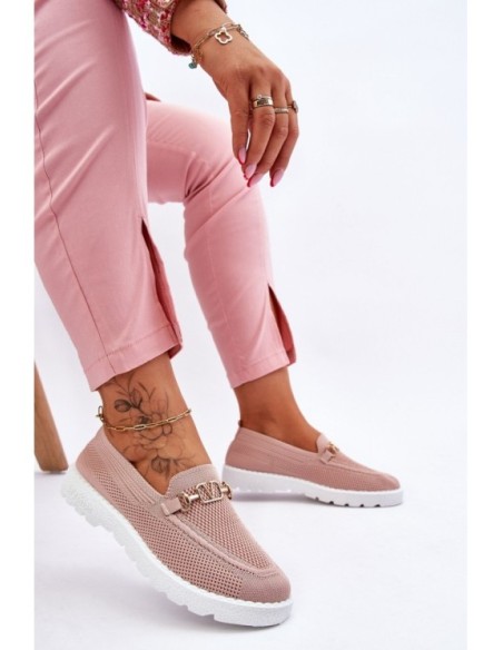 Women's Slip-On Sneakers With Embellishment Pink Alena