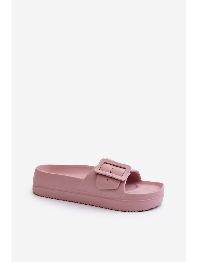 Women's Foam Platform Sandals with Buckle Big Star NN274A663 Pink