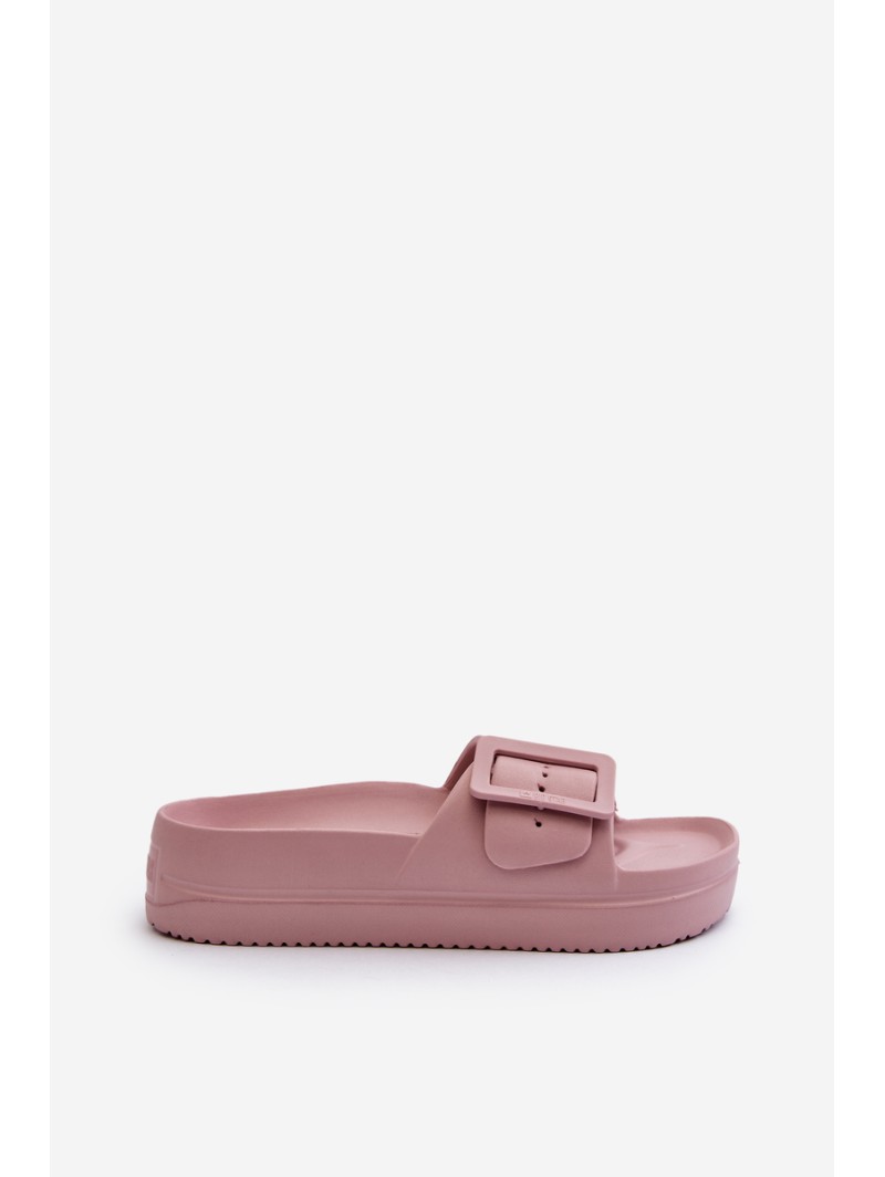 Women's Foam Platform Sandals with Buckle Big Star NN274A663 Pink