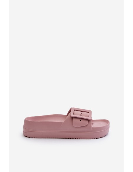 Women's Foam Platform Sandals with Buckle Big Star NN274A663 Pink