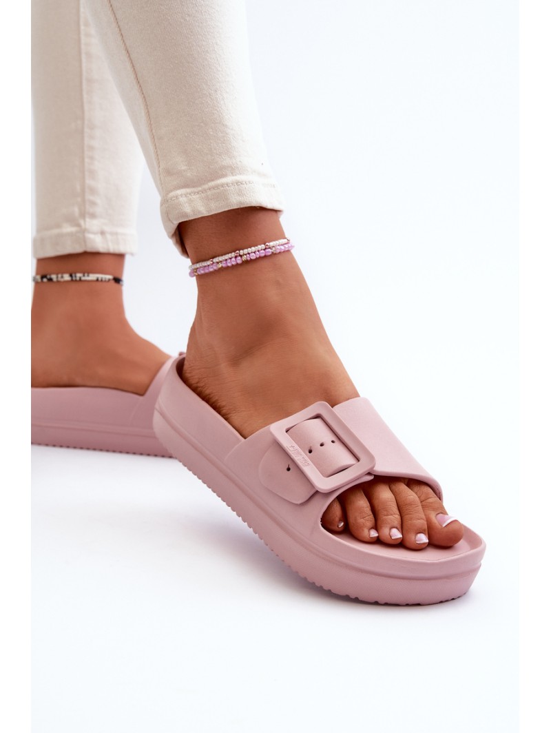 Women's Foam Platform Sandals with Buckle Big Star NN274A663 Pink