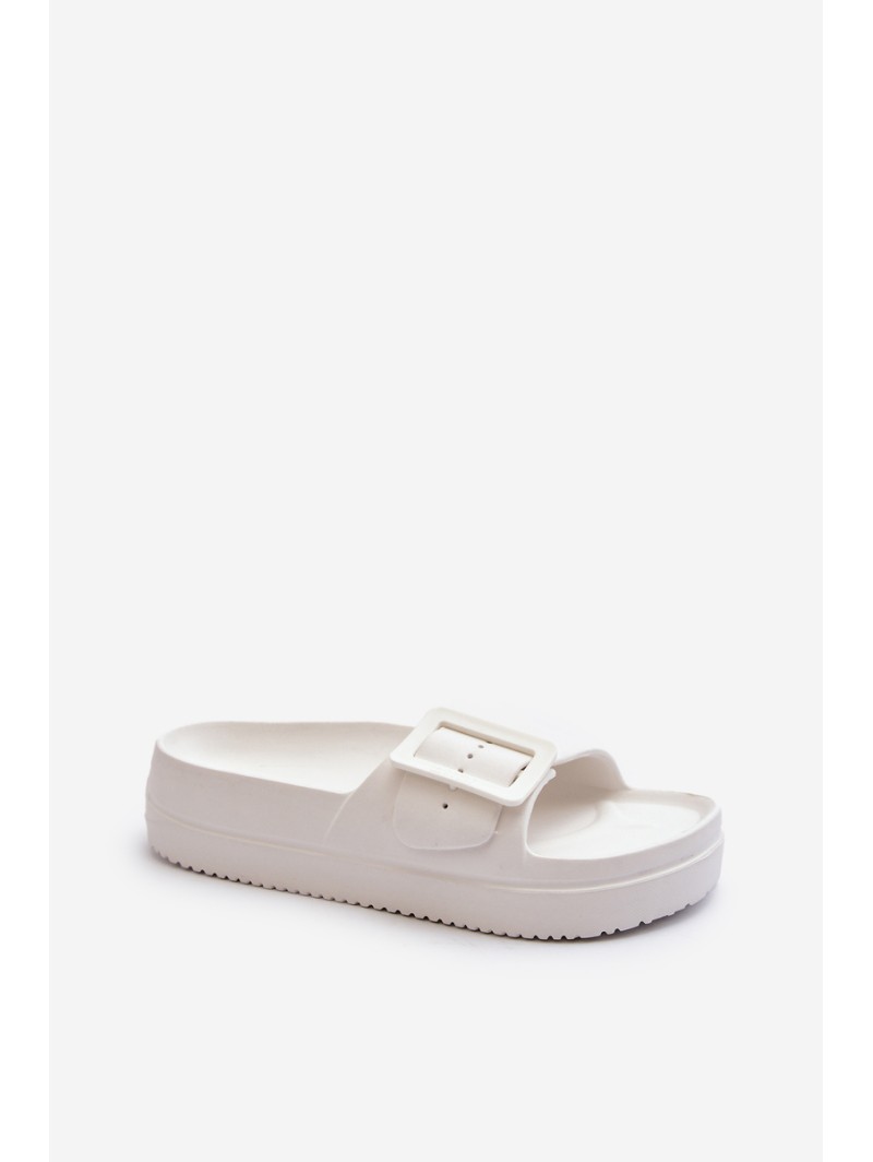Women's Foam Platform Sandals With Buckle Big Star NN274A661 White