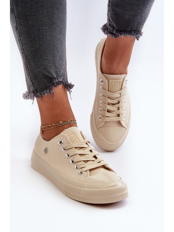 Classic Women's Sneakers Big Star NN274286 Beige