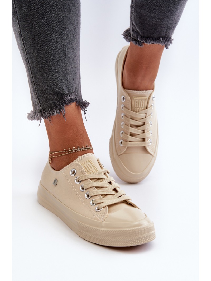 Classic Women's Sneakers Big Star NN274286 Beige