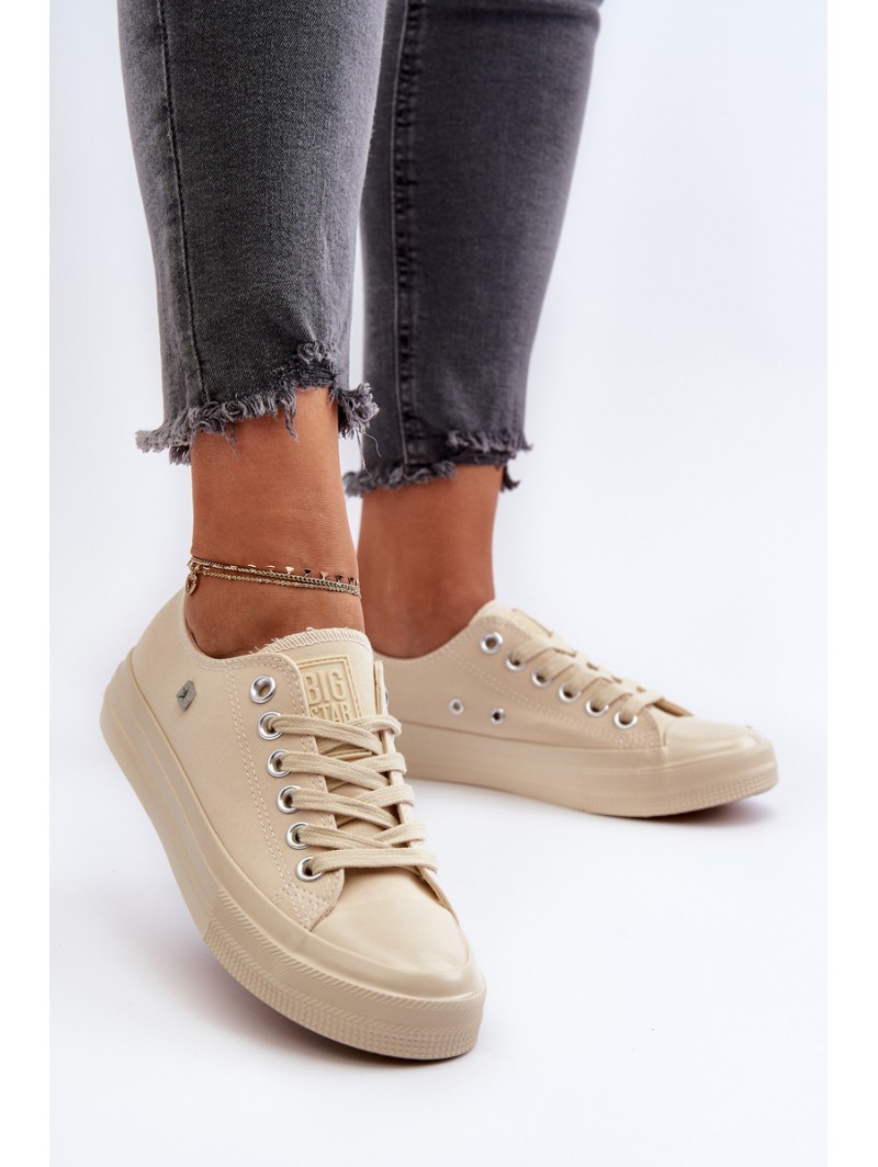 Classic Women's Sneakers Big Star NN274286 Beige