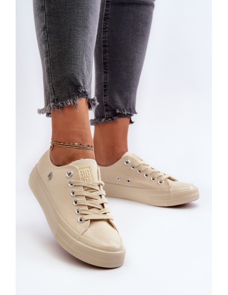 Classic Women's Sneakers Big Star NN274286 Beige
