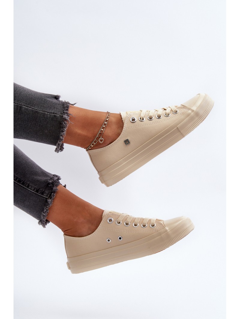Classic Women's Sneakers Big Star NN274286 Beige
